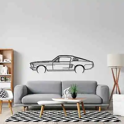 Mustang GT Fastback 390s Detailed  Acrylic Silhouette Wall Art ( Made In USA ) • $184.79