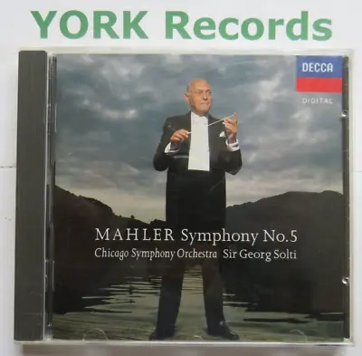 MAHLER - Symphony No 5 SOLTI Chicago Symphony Orchestra - Excellent Con CD Decca • £4.99