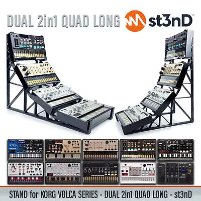 STAND For KORG VOLCA SERIES - DUAL 2in1 QUAD LONG- St3nD - 100% Satisfaction • $128.32