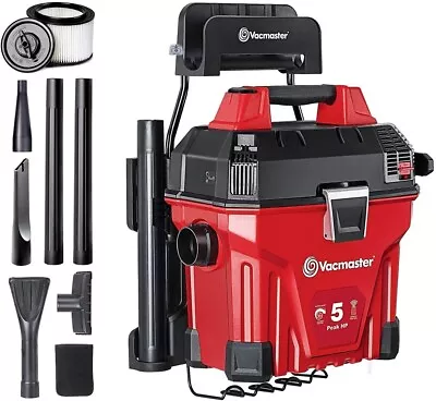 $159.99 • Buy Vacmaster 5 Gallon 5 Peak HP Wet Dry Vacuum Cleaner Wall-Mounted Remote Control