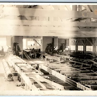 C1910s Dam Mill? Machinery RPPC Burn Industrial Lumber Real Photo Factory A127 • $9.75