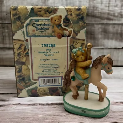 Cherished Teddies May Monthly 2000 Carousel Figurine #755265 Enesco • $12.99