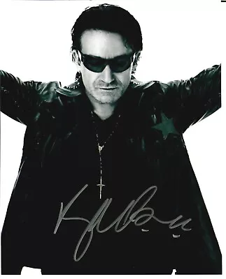 EARLY!  U2  BONO Hand Signed 8X10 B&W Photo • $499.99