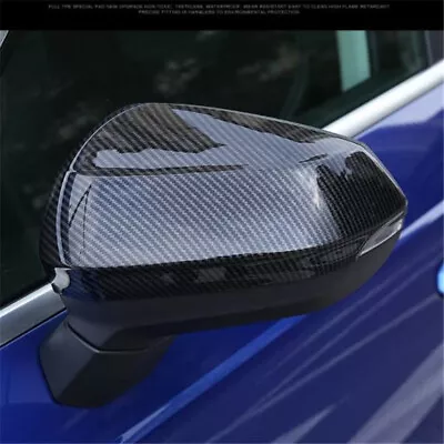 Carbon Fiber Side Rearview Mirror Protector Cover Trim For Audi Q3 2019-2023  • $61.59