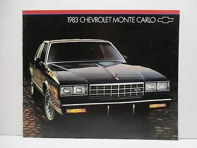 $8.99 • Buy 1983 Chevy Monte Carlo Car Dealer Brochure Parts Gas Sign Race Vintage Engine