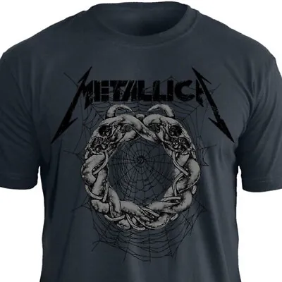 Official Licensed T-Shirt Metallica Snake Ring DK Grey Stamp Rockwear • $40