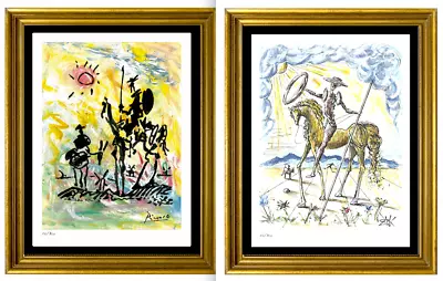 2  Don Quixote  Prints By Picasso & Dali Signed & Hand-Numbered Ltd (unframed) • $199.99