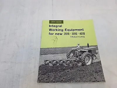 John Deere Integral Working Equipment For 10 Series Tractors Brochure A1281-60-5 • $52.99