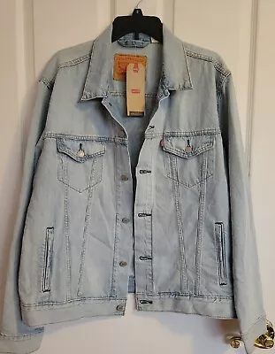 Levi's Men's Denim Button Front Trucker Jacket Size Large New • $67.95