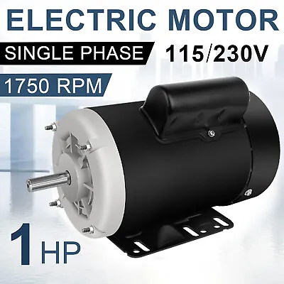 Electric Motor 1HP Single Phase 5/8  Shaft 1800 RPM 56 Frame Enclosure CW/CCW • $179.99