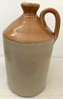 VINTAGE Half Gallon Salt Glazed Stoneware Flagon With Handle • £19.99