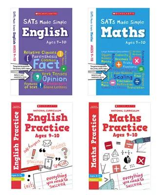 £17.99 • Buy Scholastic SATs Practice & Revision 4 Book Pack, KS2 Year 5 Ages 9-10
