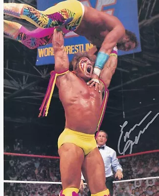 Earl Hebner Signed 8x10 Photo WWE TNA W/ Macho Man Randy Savage Ultimate Warrior • $19.99