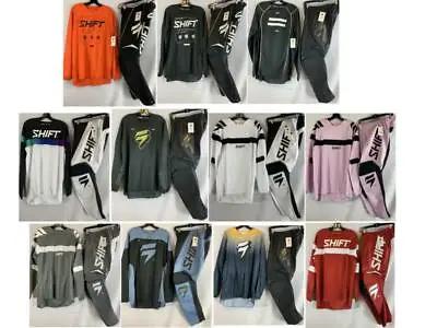 Shift MX Racing Whit3 Label Jersey & Pant Combo Gear Set Motocross ATV/MTB '21 • $59.99