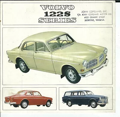 ND-023 Volvo 122S Series Advertising Sales Brochure 1970's Vintage Illustrated • $15