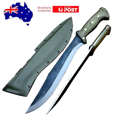 12 Inches Long Blade Kukri Bowie-Hand Forged Machete-hunting And Camping Machete • $179.99