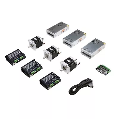 Free Ship US 3Axis Nema34 Stepper Motor With 878oz.in 2A DUAL&Driver DM860A CNC • $288