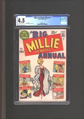 Millie The Model Annual #1 CGC 4.5 Stan Lee Story Stan Goldberg Cover & Art 1962 • $494.99