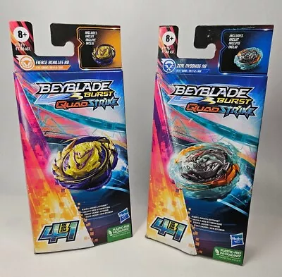 Hasbro Beyblade Burst Fierce Achilles A8 & Nyddhog N Quad Strike 4 In 1 Set Of 2 • $18.99