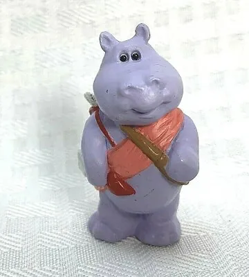 Vintage Hallmark Merry Miniatures Purple Hippo Valentines Day Figure 1990 • $9.99