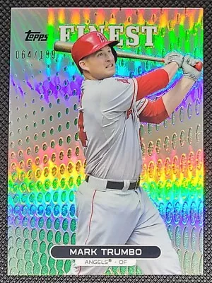 2013 Topps Finest Green Refractor /199 Mark Trumbo #92 • $1.99