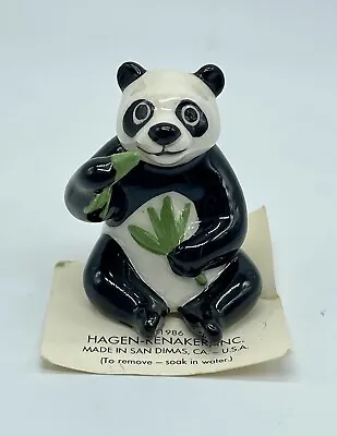 Hagen Renaker Miniature Panda With Bamboo Figurine 2  • $9.99