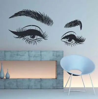 Wall Vinyl Sticker Beauty Shop Store Decal Barber SPA Salon Hair Nail Lash Brow • $21.99