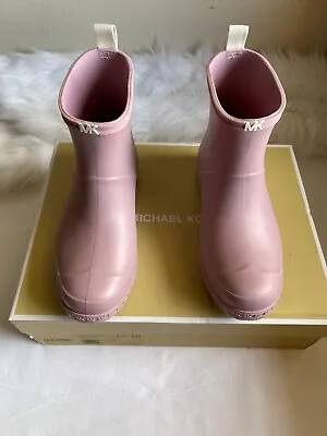 Michael Kors Women's Mac Rain Bootie Royal Pink US 6M. • $59.99