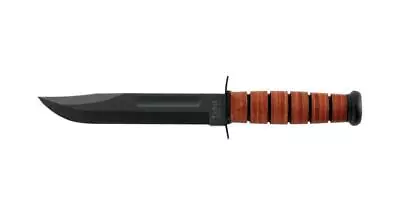 KA-BAR 1317 DOG's HEAD UTILITY KNIFE 7  FIXED CLIP POINT PLAIN BLACK 1095 CRO-VA • $107.14