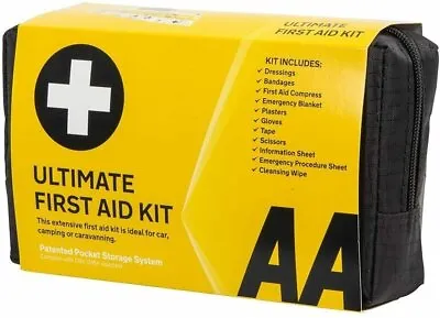 £13.77 • Buy AA Ultimate First Aid Kit Family Essentials For Car, Holidays, Travel & Camping
