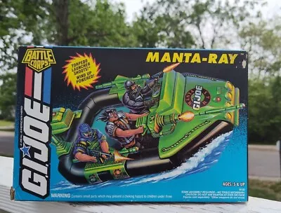 Vintage 1993 G.I. Joe Battle Corps Manta Ray Attack Boat  Sealed New NIB • $49