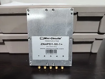 MINI-CIRCUITS ZN4PD1-50-1+ 450-5000 MHz POWER SPLITTER  SMA(F) • $69.95