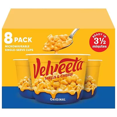 Velveeta Shells & Cheese Original Microwavable Macaroni And Cheese Cups (8 Ct Pa • $12.50