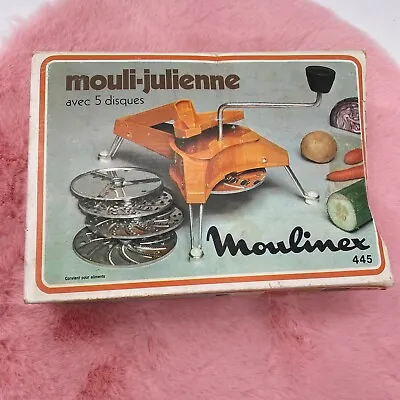 Moulinex 445 Mouli-Julienne 5 Disc Slicer Shredder Grater France Vintage 70s • $30