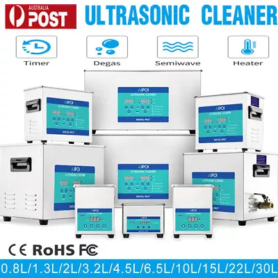 Ultrasonic Cleaner Industrial Digital UltraSonic Bath Cleaning Timer Heater AU • $529.53