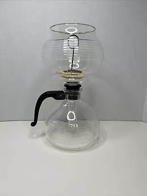 Vintage Double Bubble Ribbed Glass Vacuum  Coffee Percolator No Chips Or Cracks • $55