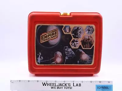 The Empire Strikes Back Red Plastic Lunch Box Star Wars 1980 Thermos Brand • $25