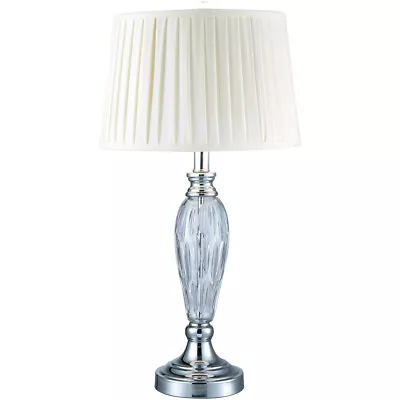 Dale Tiffany SGT17066F Evelyn Table Lamp Polished Chrome • $110.49