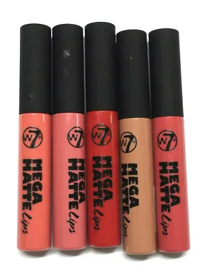 W7 MEGA MATTE LIPS Liquid Lipstick Choose A Shade • £2.99