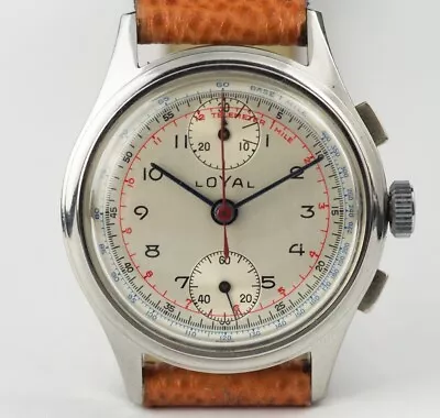 Vintage Chronograph Watch Loyal Venus 170 Column Steel For Repair/parts • $94