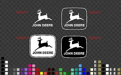 John Deere Vintage Logo Decal Sticker Truck Dozer Tractor Grader Trailer • $6.99