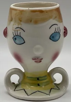 Vintage Japan Lady Head Face Vase Hand Painted Figurine • $44.99