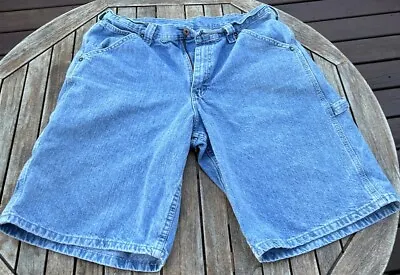 Lee Dungarees Carpenter Shorts Blue Denim Jean Shorts 36 • $8