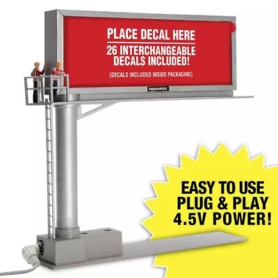 Menards 279-3693 O Scale Backlit Lighted Billboard • $22.09