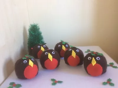 £3.50 • Buy Hand Knitted Robin Chocolate Orange Or Bath Bomb Cover