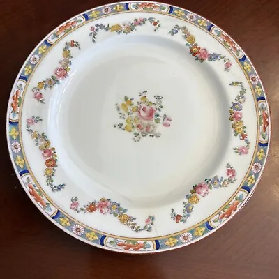 Antique Minton Rose Luncheon Plate. 8-3/4 Inches Across. Older Smooth Pattern.  • $9.56