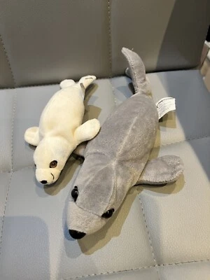 DEAGOSTINI ALL ABOUT MY ANIMAL KINGDOM Soft Toy Plush Set Seal Mum And Baby • £5