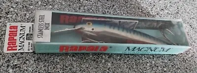 Rapala Magnum 5½  Stainless Steel INOX Sinking Blue Mackerel Fishing Lure CD-14 • $15