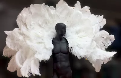 $1457.50 • Buy Da NeeNa B043B Victoria Gigantic Ostrich Feather Angel Wings Backpack 