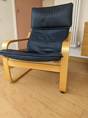 IKEA Poang Arm Chair Armchar Oak Veneer (frame Only) • £35